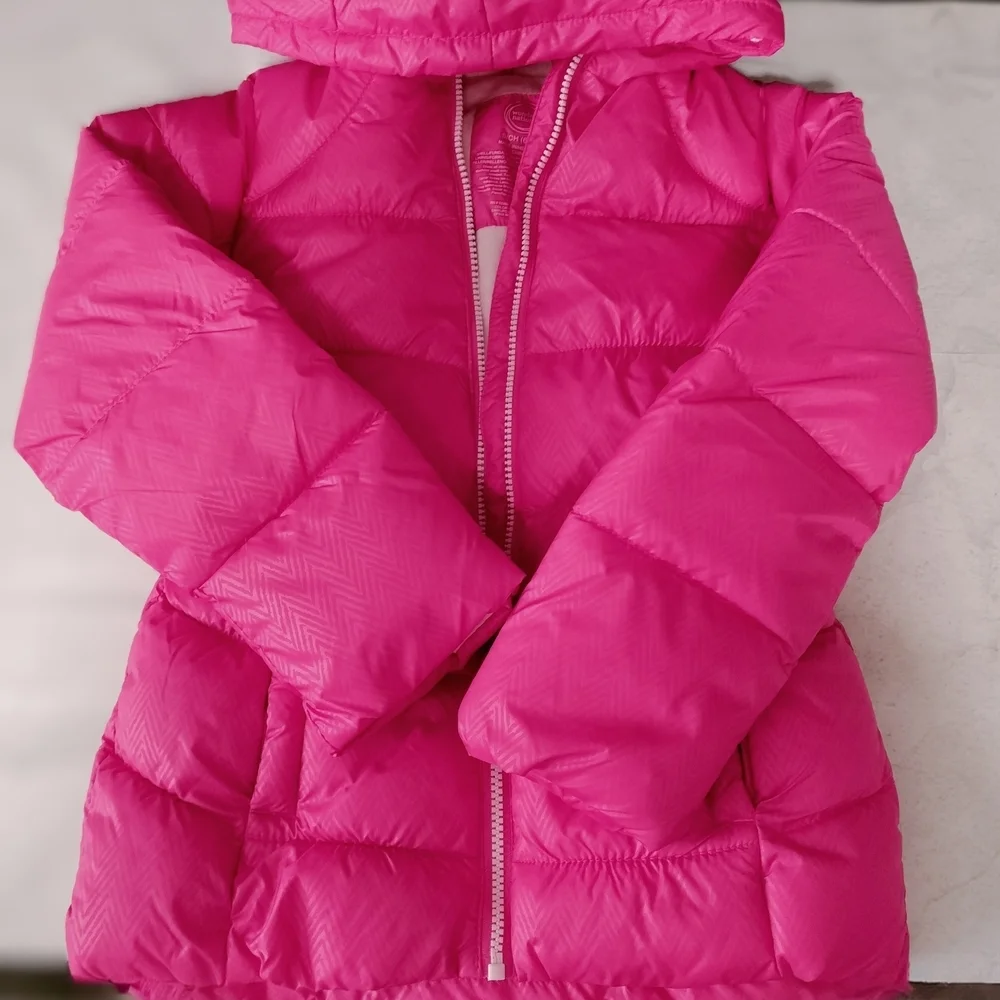 Wonder Nation Pink Girls' Bubble Jacket